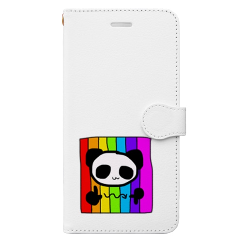LGBT手話パンダ Book-Style Smartphone Case