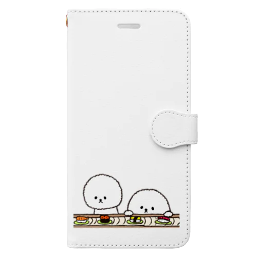 ビションフリーゼ お寿司 Book-Style Smartphone Case