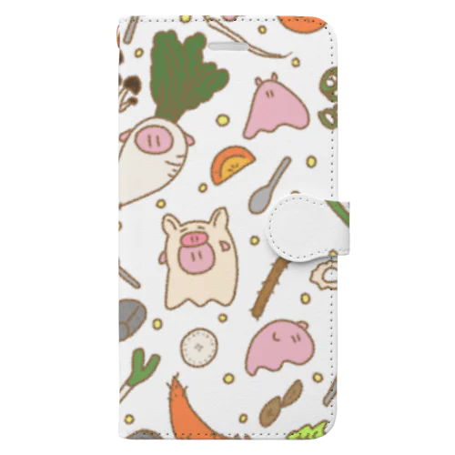 とんじるごっこ Book-Style Smartphone Case