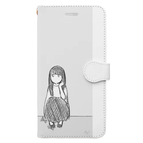 気怠げなあのこ Book-Style Smartphone Case