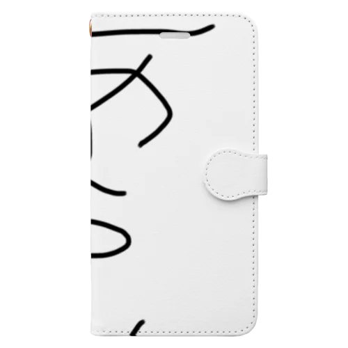 手描き「あらし」 Book-Style Smartphone Case