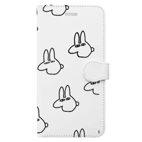 うさぎ大集合 Book-Style Smartphone Case