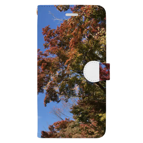 秋の景色 Book-Style Smartphone Case