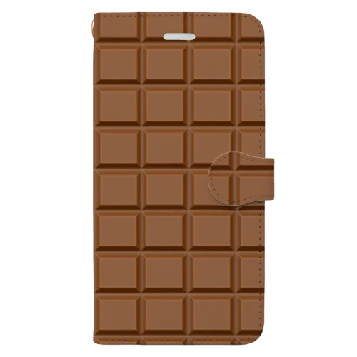 板チョコ Book-Style Smartphone Case