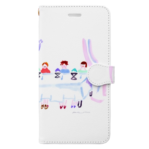かき氷パーティー Book-Style Smartphone Case