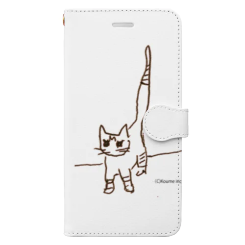 保護猫　カレー　ラクサちゃん Book-Style Smartphone Case