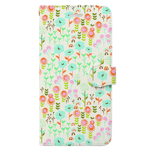 花柄 Book-Style Smartphone Case