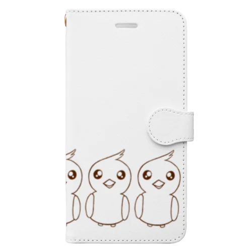 ぴょぴょちゃんズ・ヨコ Book-Style Smartphone Case