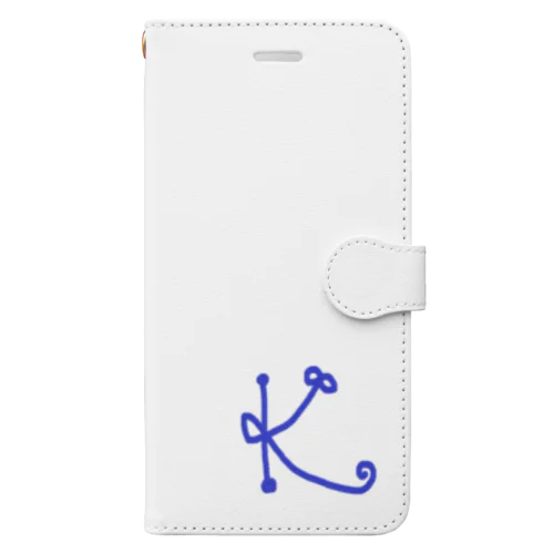 イニシャル　K Book-Style Smartphone Case