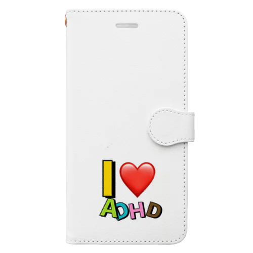 I❤️ADHD 手帳型スマホケース