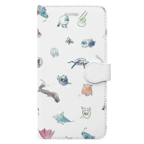 【ゆるゆる深海魚】 Book-Style Smartphone Case