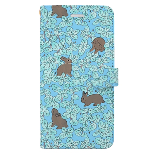 チョコミント Book-Style Smartphone Case