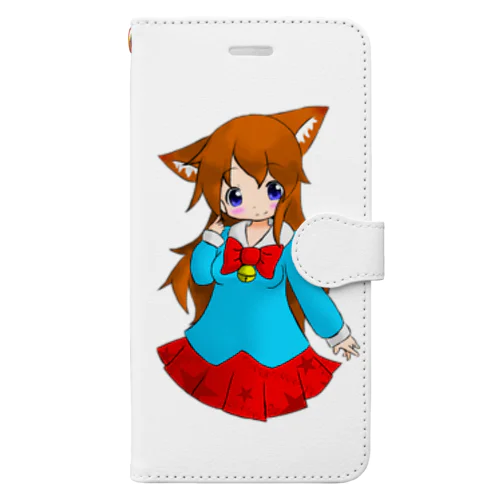 ネコミミの女の子 Book-Style Smartphone Case