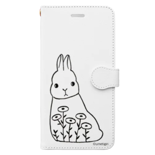 おはなとうさぎ Book-Style Smartphone Case