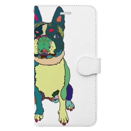 ボストンテリアのセブン君 Park a Holic Bostonterrier Book-Style Smartphone Case