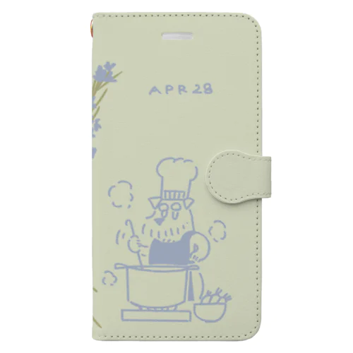 ととめめ本日のお花：4月28日 Book-Style Smartphone Case