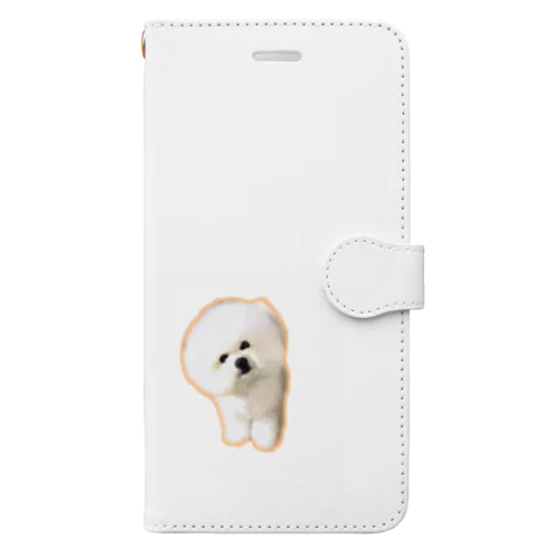 ビションフリーゼよこ丸くん Book-Style Smartphone Case