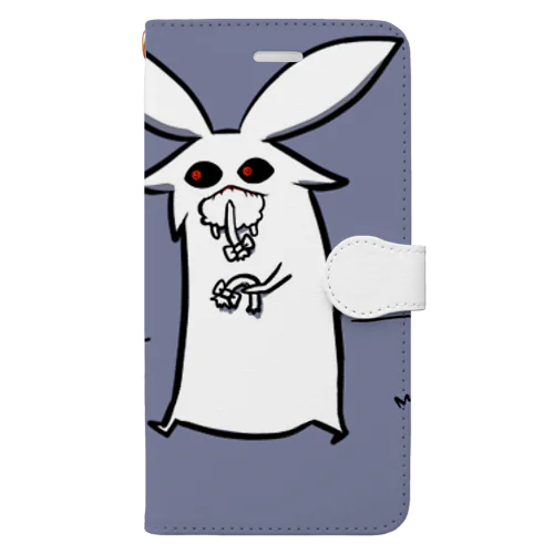 ムシャムシャうさちん Book-Style Smartphone Case