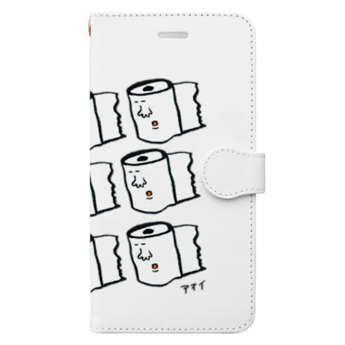 トイレットペーパーのきもちくん Book-Style Smartphone Case