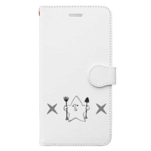 kashikichi　ほしきち　星　キャラクター　ブサカワ　おもしろ　スター Book-Style Smartphone Case
