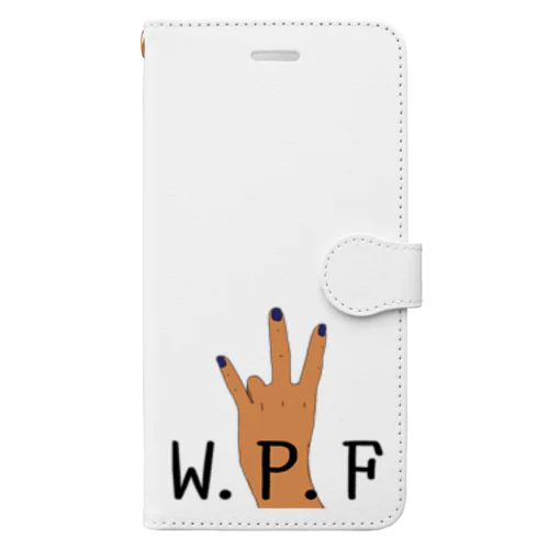 W.P.F 枠なし Book-Style Smartphone Case