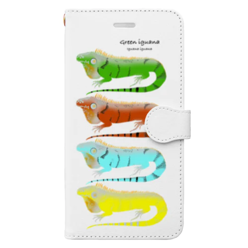 GREEN IGUANA morph Book-Style Smartphone Case