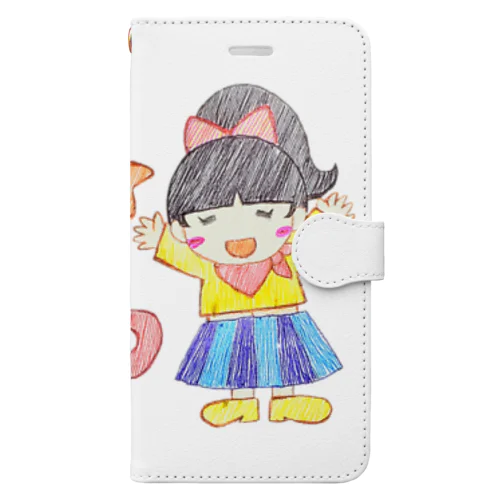 がんばろう！！ 女の子 Book-Style Smartphone Case