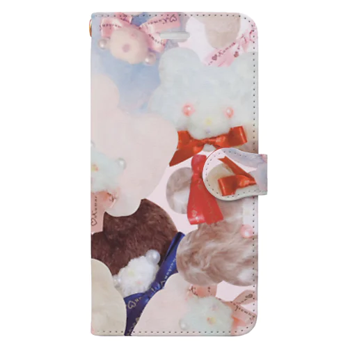 ぬいぐるみ Book-Style Smartphone Case