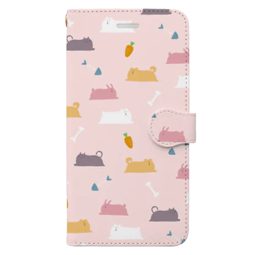 ゆるっとシュールなどうぶつたち Book-Style Smartphone Case