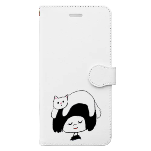 relaxにゃんこ Book-Style Smartphone Case