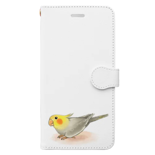 オカメインコ　レキ【まめるりはことり】 Book-Style Smartphone Case