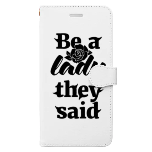 Be A Lady They Said (Black) Book-Style Smartphone Case