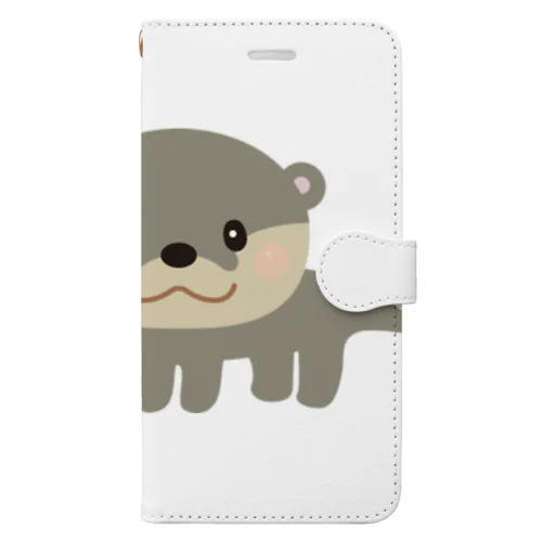 お散歩カワウソ Book-Style Smartphone Case