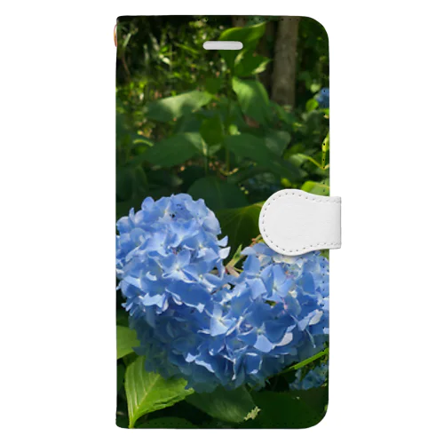 紫陽花ハート Book-Style Smartphone Case