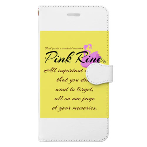 【Pink Rine】オリジナル 手帳型スマホケース