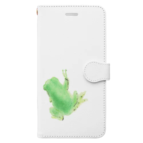 ひょっこり　アマガエルくん Book-Style Smartphone Case