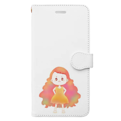 太陽を着た女の子 Book-Style Smartphone Case