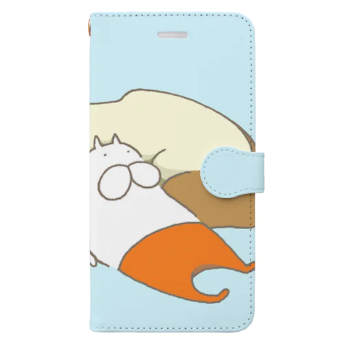 ねこタイツとパン Book-Style Smartphone Case