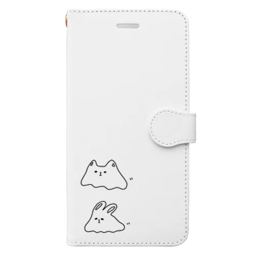 スミニゲアニマル(ネコとウサギ) Book-Style Smartphone Case