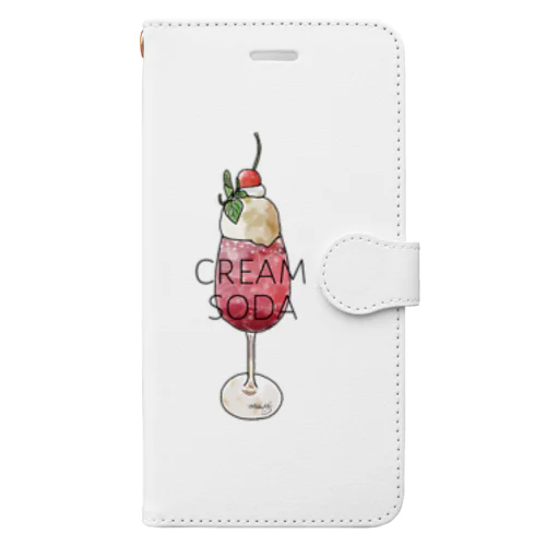 クリームソーダ Book-Style Smartphone Case