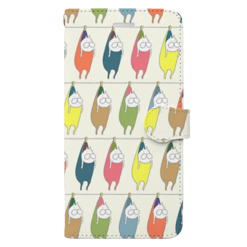 ねこタイツの洗濯 カオスパステル Book-Style Smartphone Case