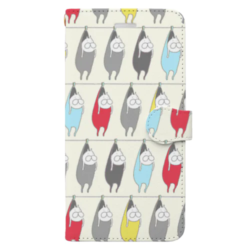 ねこタイツの洗濯　カオスポイント Book-Style Smartphone Case