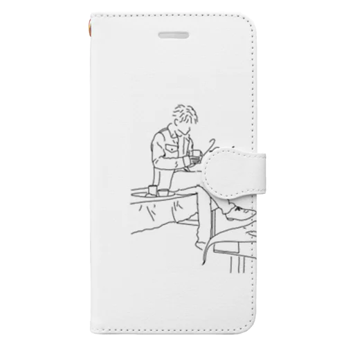 束の間の休日 Book-Style Smartphone Case