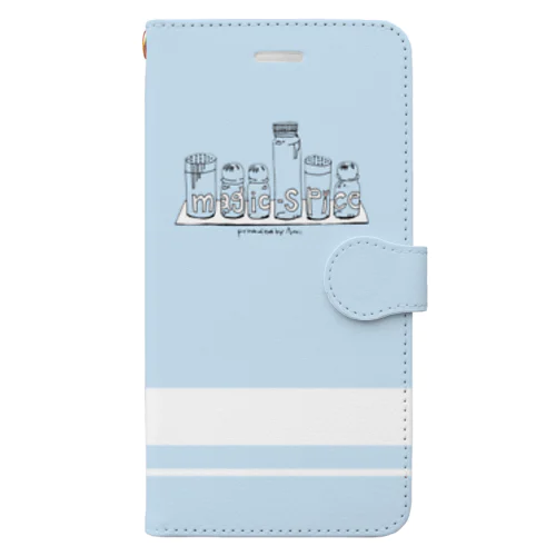 magic spice 手帳型スマホケース　Light Blue Book-Style Smartphone Case