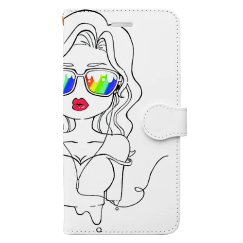 sexy girl（ポップ） Book-Style Smartphone Case