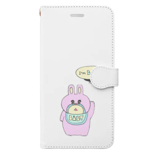 うさBABY Book-Style Smartphone Case