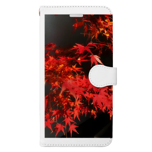 autumn leaves 手帳型スマホケース