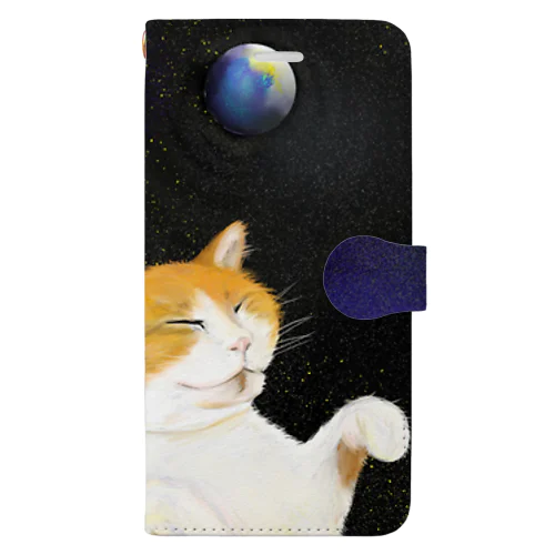 猫のチビ太 Book-Style Smartphone Case