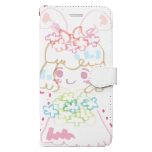 うさぎ畑の女の子 Book-Style Smartphone Case