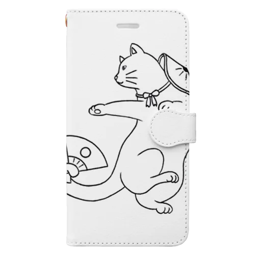 踊るあっぱれ猫１ Book-Style Smartphone Case